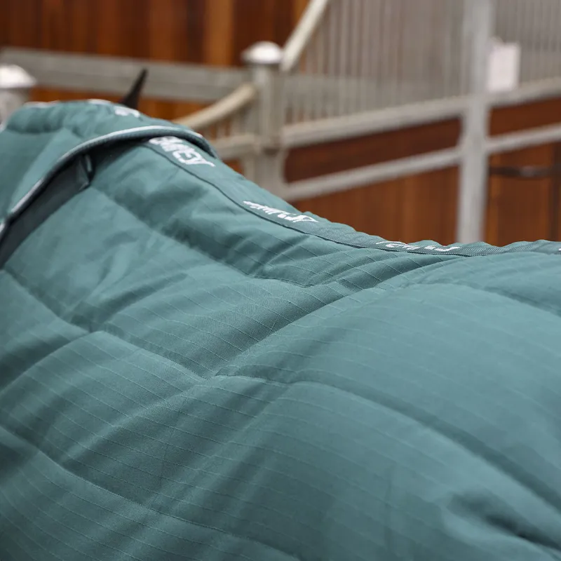 Shires Tempest Original 600D 200 Detach-A-Neck Stable Rug - Emerald-4