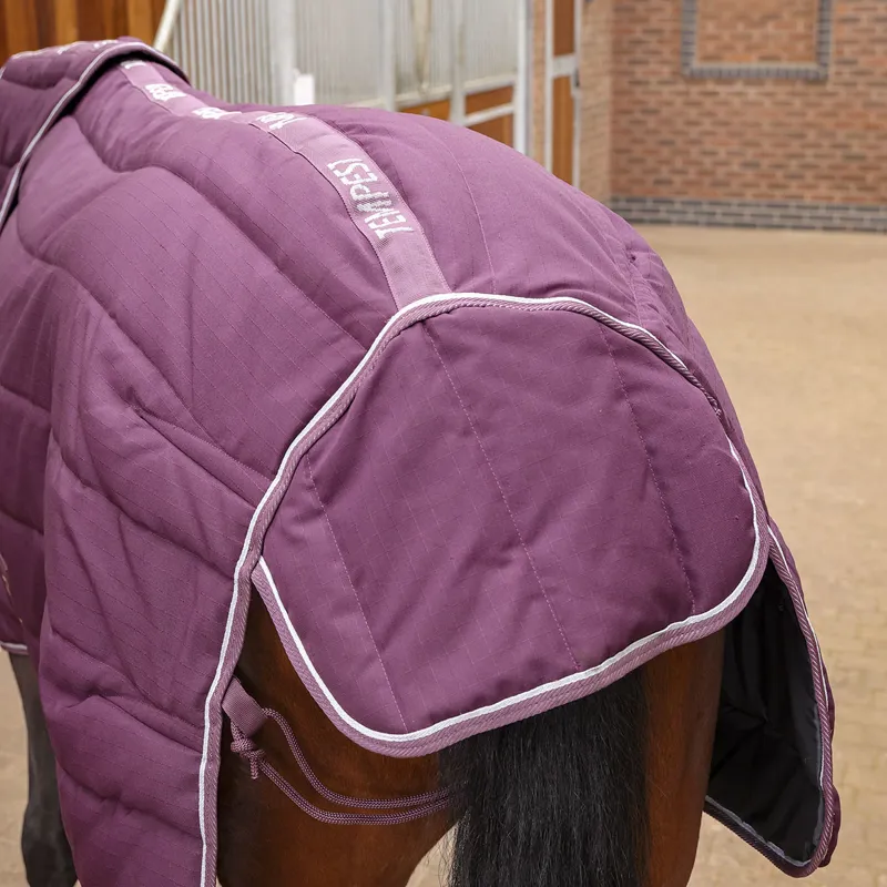 Shires Tempest Original 600D 300 Detach-A-Neck Stable Rug - Burgundy-6