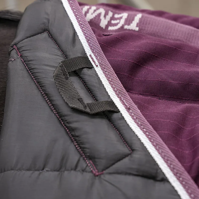 Shires Tempest Original 600D 300 Detach-A-Neck Stable Rug - Burgundy-3