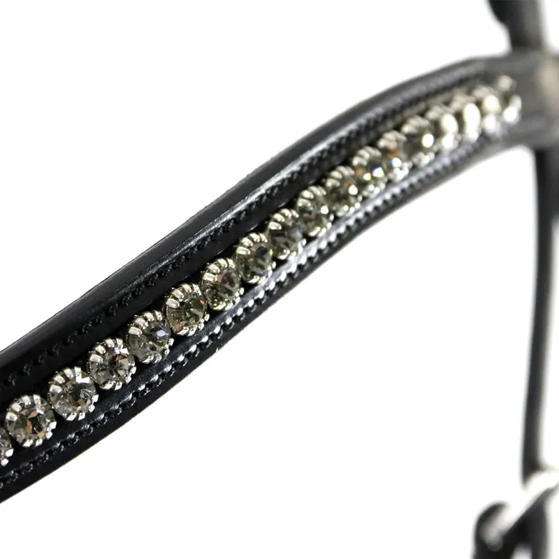 Schockemohle Equitus Beta Anatomic Bridle - Black/Silver-1