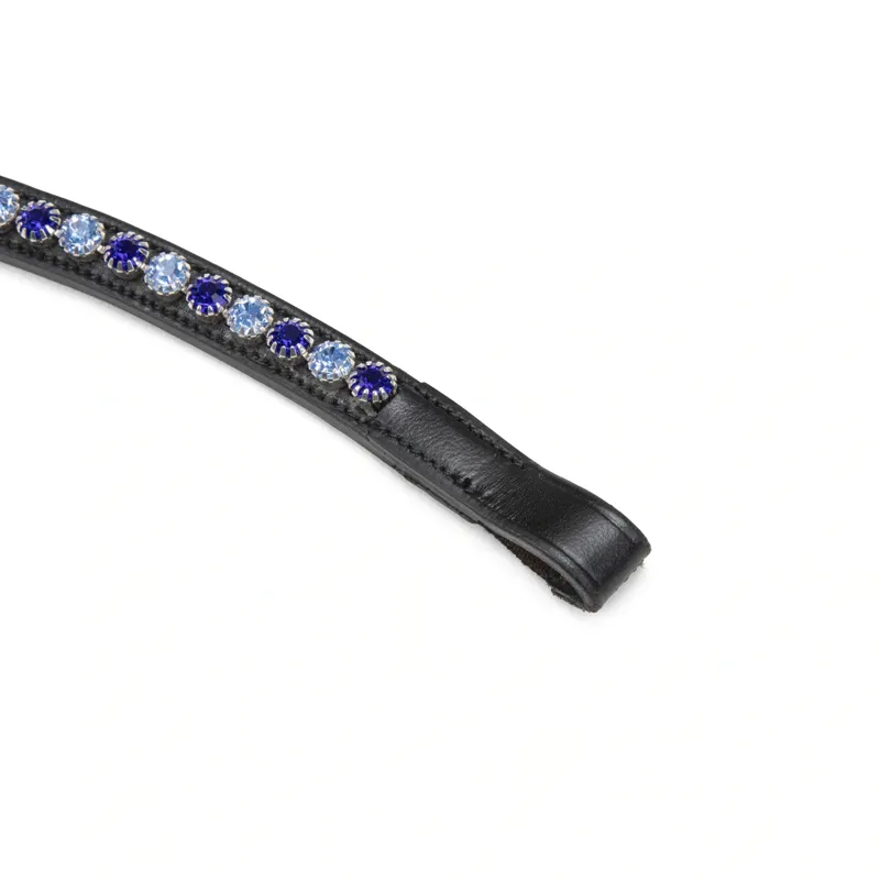Velociti GARA Diamante Browband - Black/Blue Diamante-1