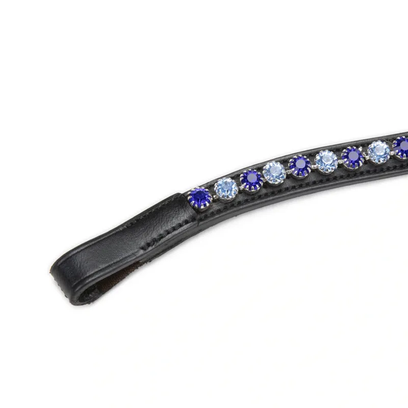 Velociti GARA Diamante Browband - Black/Blue Diamante-3