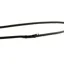 Dever Classic Plain Leather Neck Strap - Black