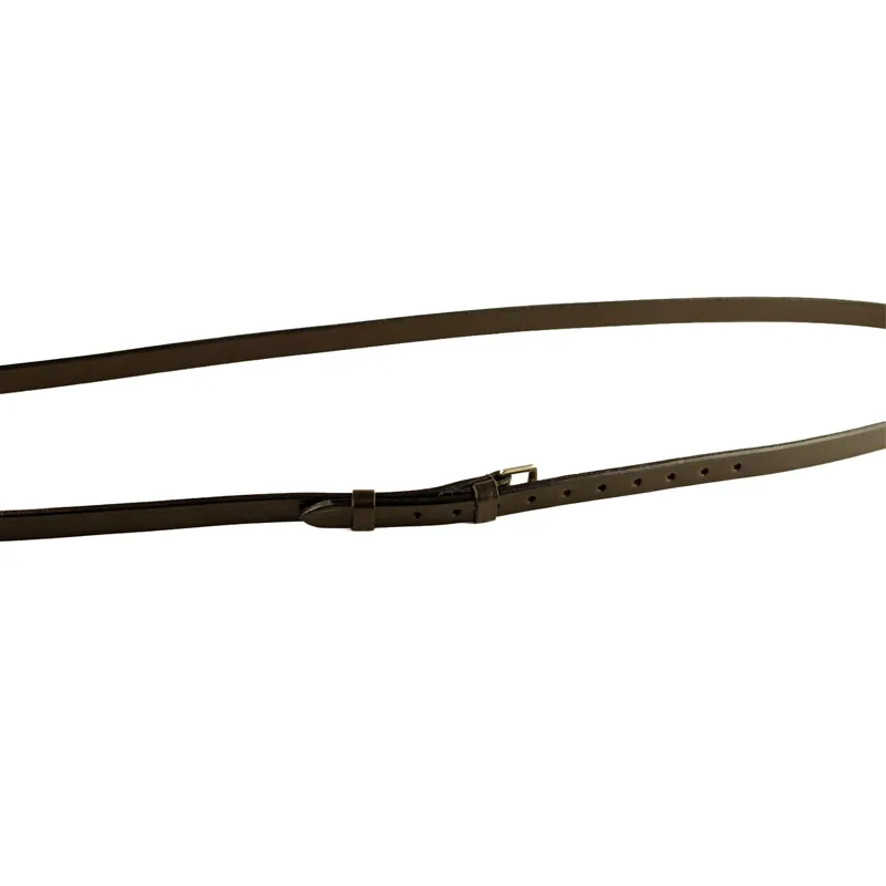 Dever Classic Plain Leather Neck Strap - Brown