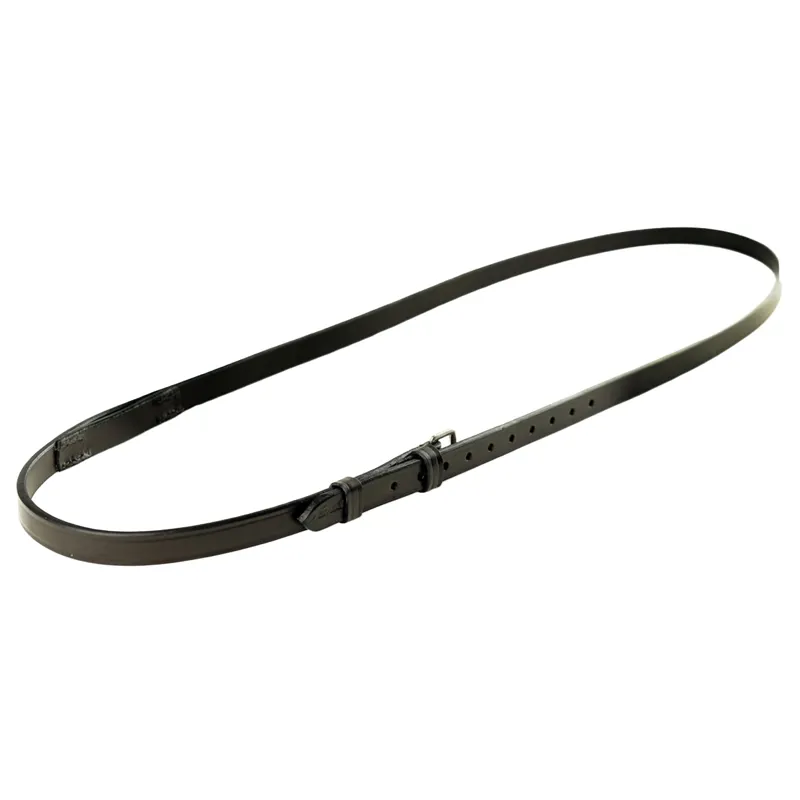 Dever Classic Leather Neck Strap With Loop - Black-1