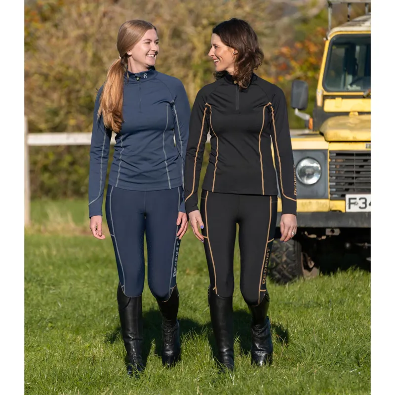 Redpost Adapt Full Grip Womens Riding Tights - Midnight Blue-12