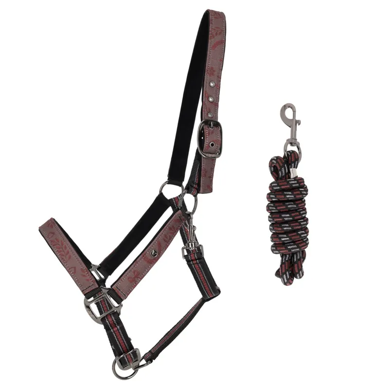 QHP Collection Headcollar and Lead Rope Set - Whispering Woods
