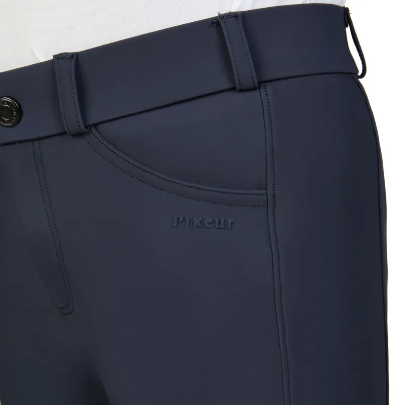 Pikeur New Brooklyn SD Knee Grip Junior Breeches - Nightblue-5