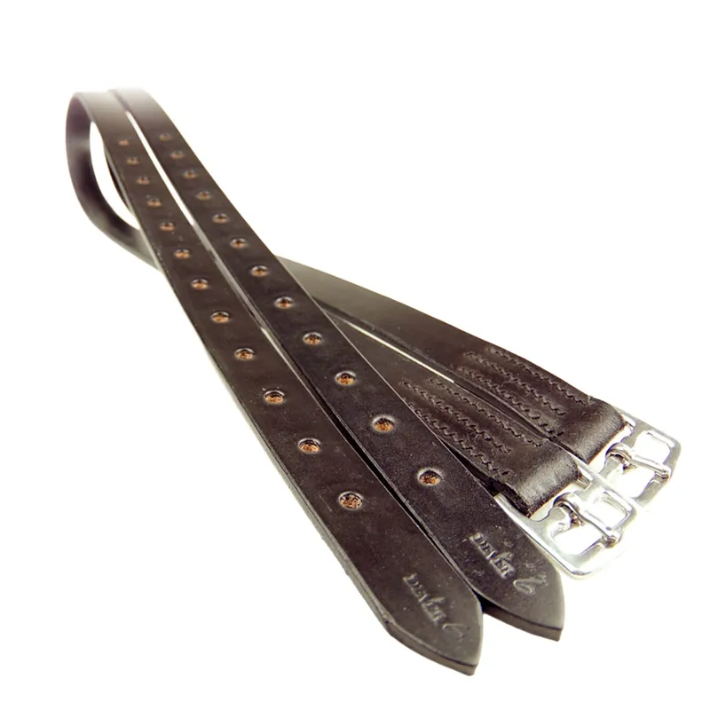 Dever Classic English Stirrup Leathers - Brown