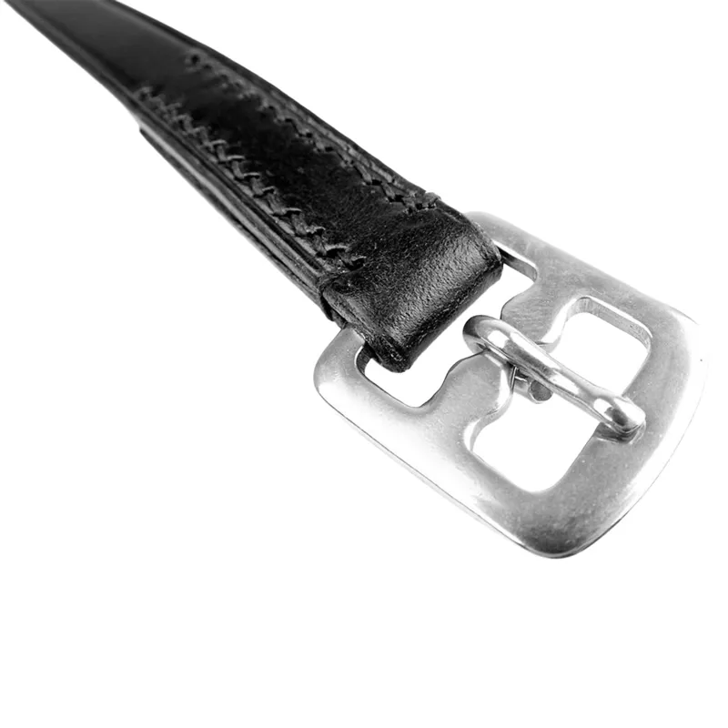 Dever Classic Junior Stirrup Leathers - Black-1
