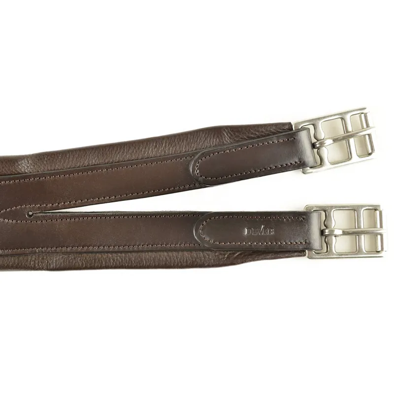 Dever Classic Deluxe Atherstone Girth with Elastic One End - Brown-2