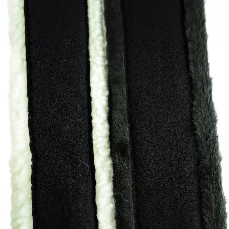 Dever Classic Competition Fleece GP Girth Liner  - Black/Black-2