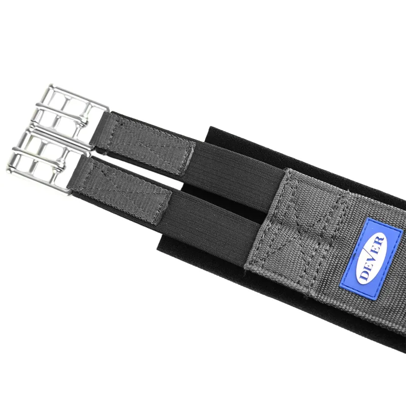 Dever Classic Competition Girth with Elastic Both Ends - Black-4
