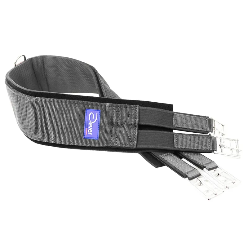 Dever Classic Competition Girth with Elastic Both Ends - Black-5