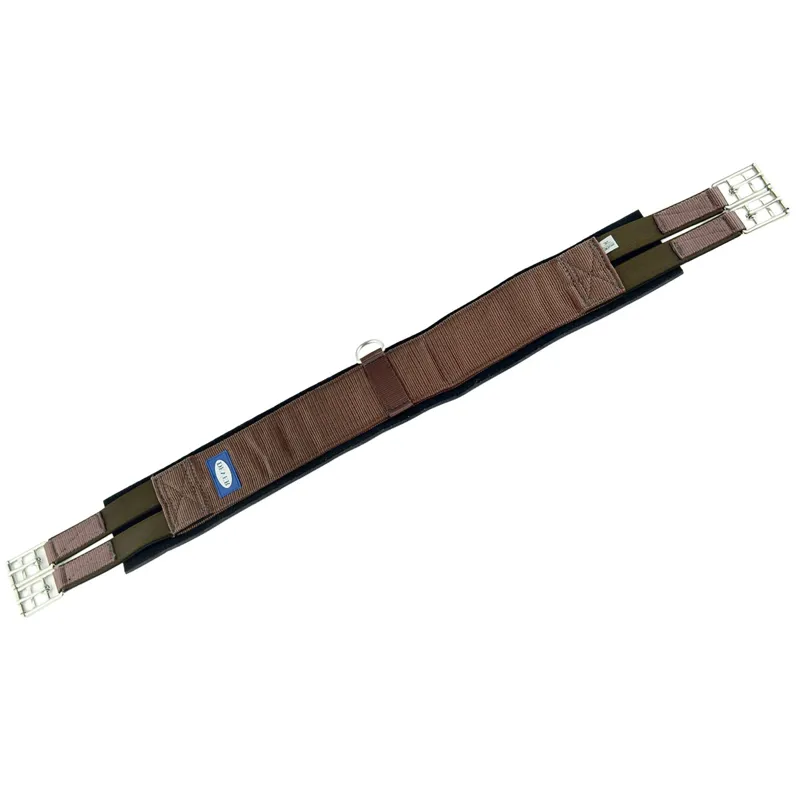 Dever Classic Competition Girth with Elastic Both Ends - Brown-1
