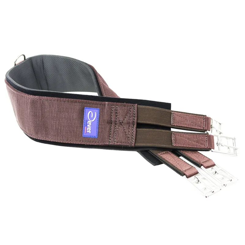 Dever Classic Competition Girth with Elastic Both Ends - Brown-5