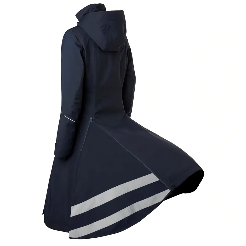 Stierna Stella 2.0 Womens Long Waterproof Coat - Midnight Navy-2