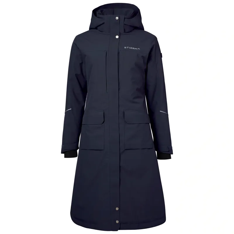 Stierna Stella 2.0 Womens Long Waterproof Coat - Midnight Navy