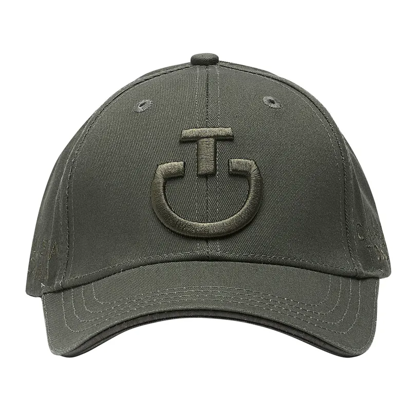 Cavalleria Toscana Logo Cotton Unisex Cap - Dark Grey-1