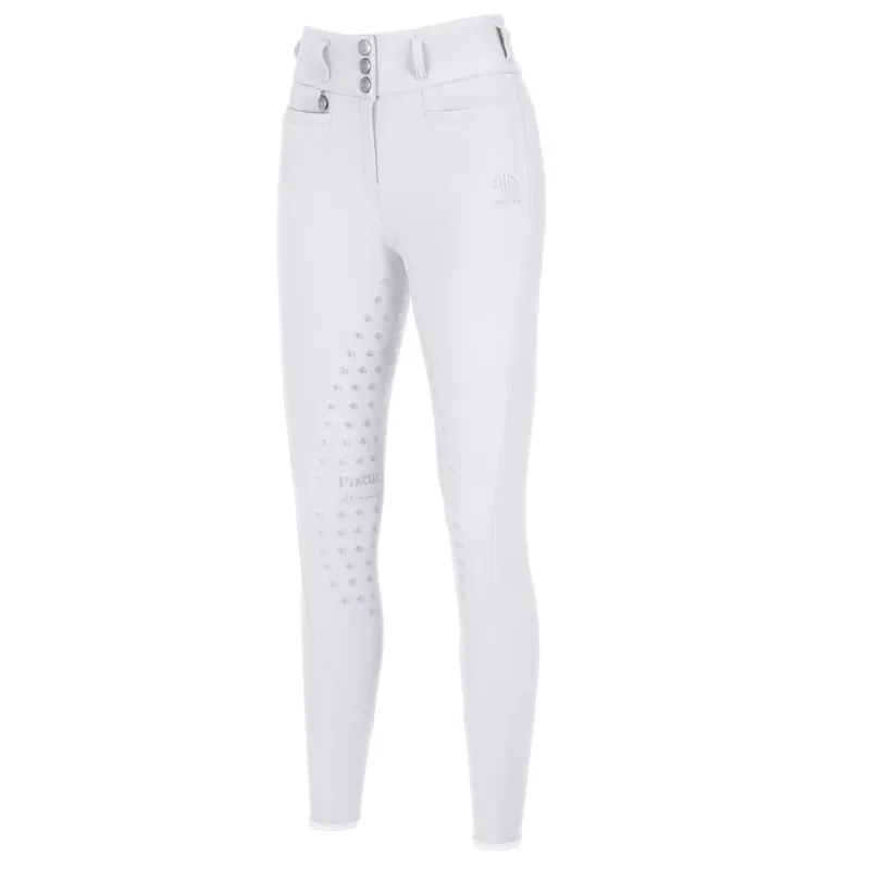 Pikeur Linn SD Full Grip Ladies Competition Breeches - White-1