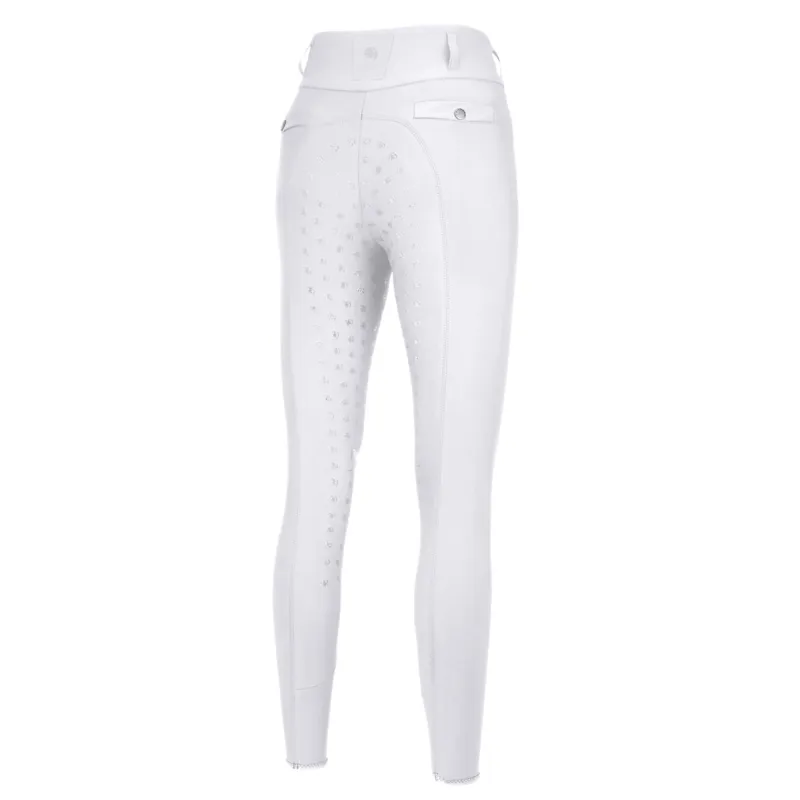 Pikeur Linn SD Full Grip Ladies Competition Breeches - White-2