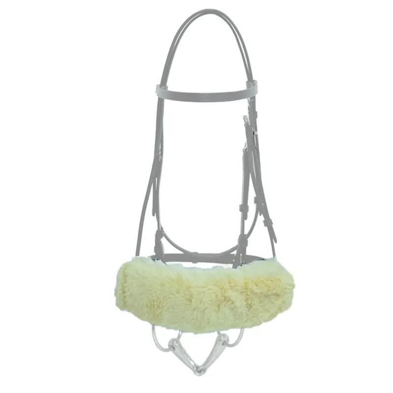 Dever Synthetic Fur Noseband Sleeve - Cream