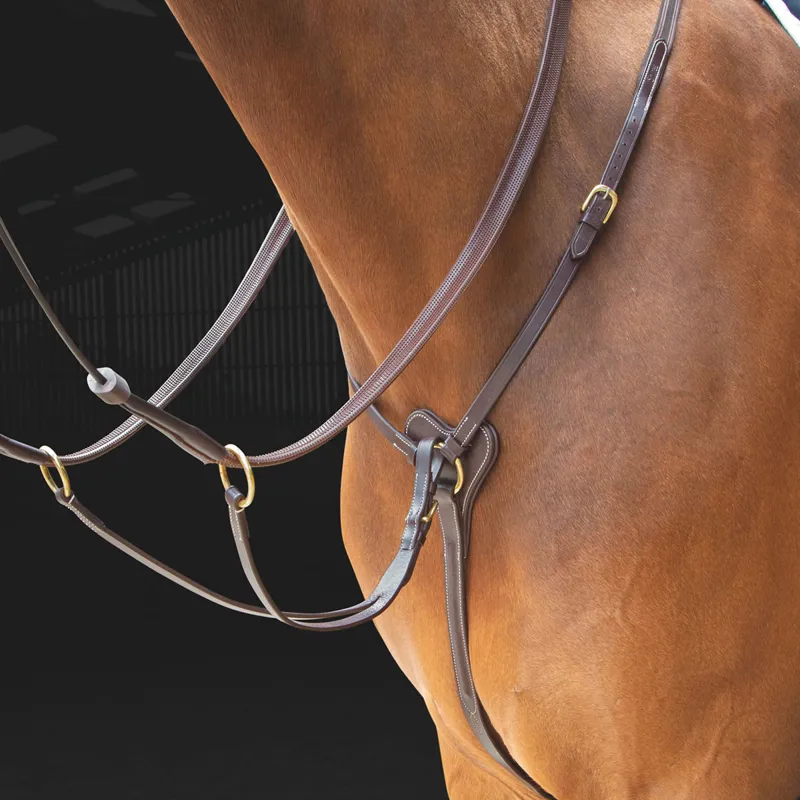 Shires Salisbury Three Point Breastplate - Australian Nut