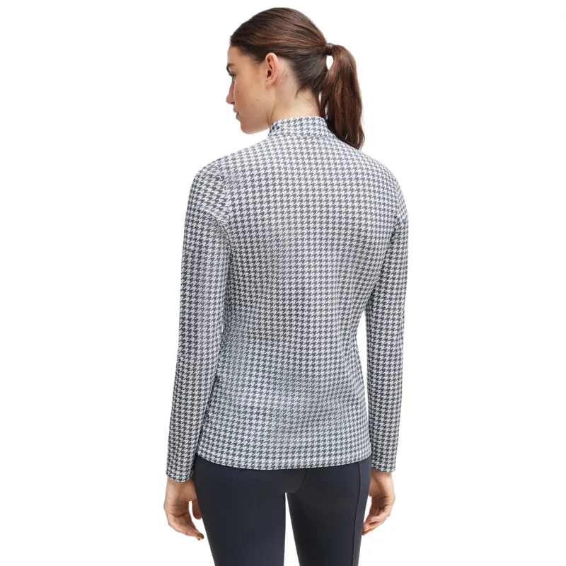 BOSS Equestrian Rachel Ladies Training Shirt - Houndstooth Grey-1