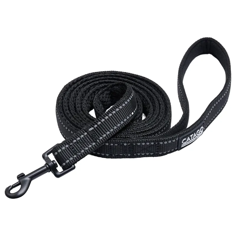 Catago Reflective Dog Lead - Black