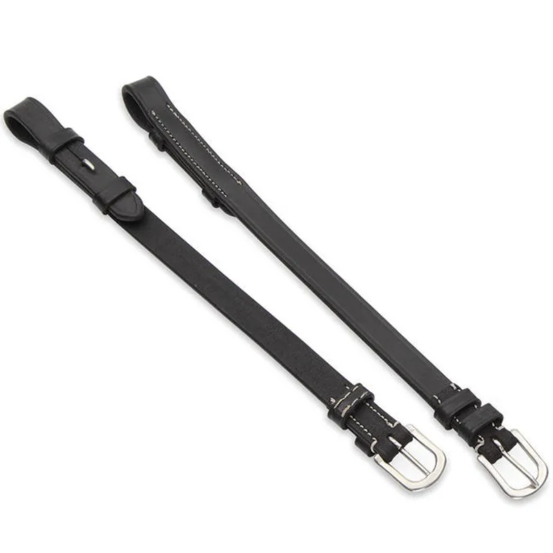 Shires Salisbury Bridle Cheek Pieces - Black