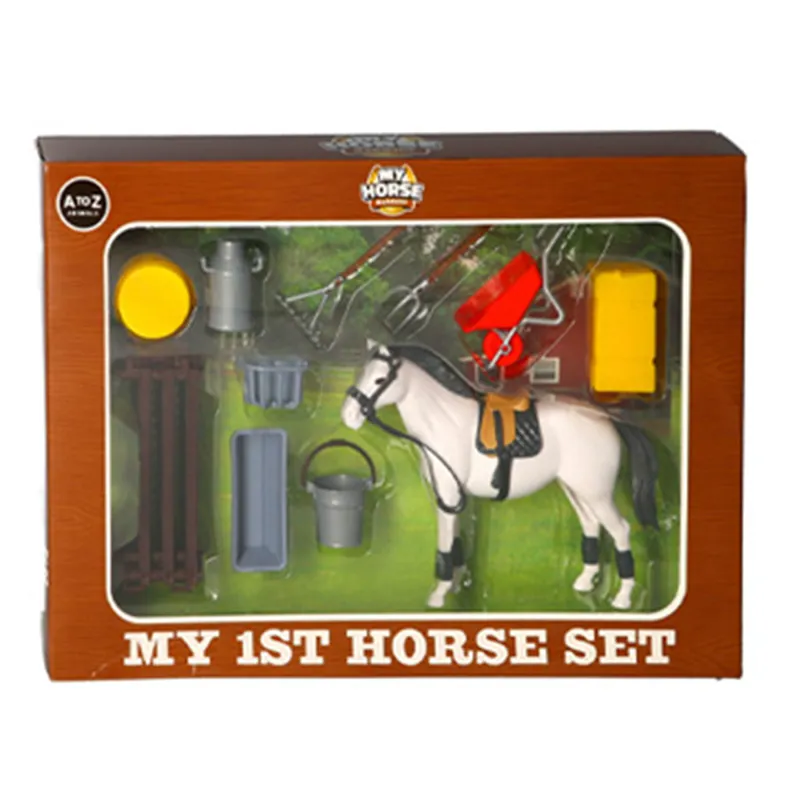 Platinum Horse Toy Set - Grey