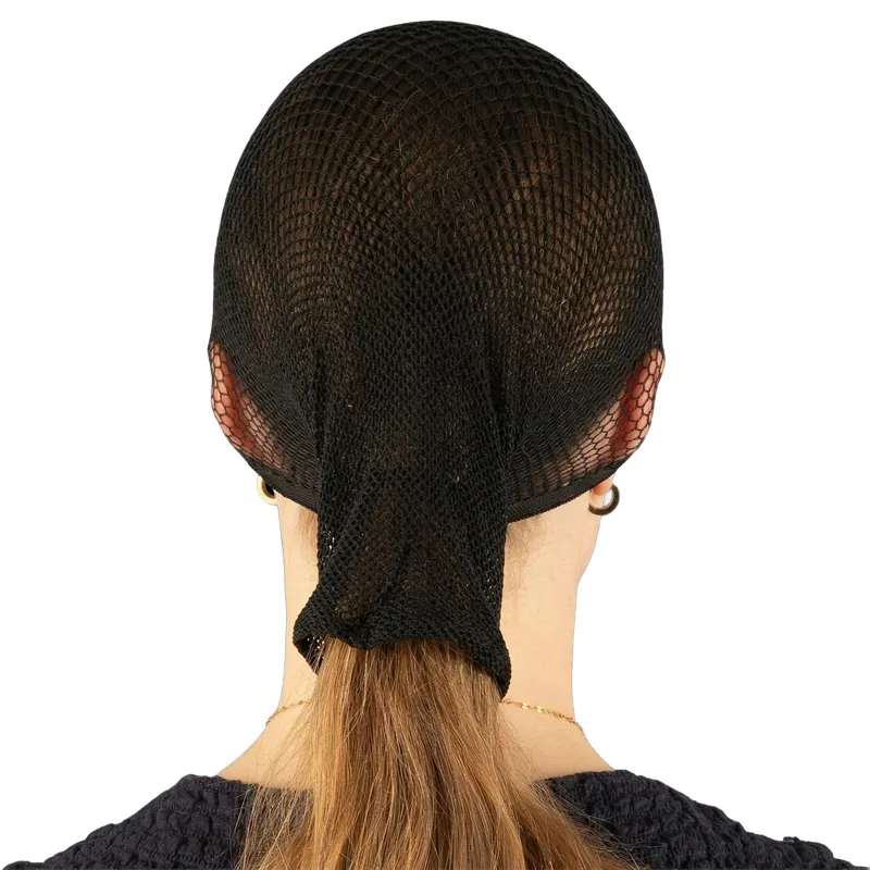Kentucky Pony Tail Hole Hairnet 2 Pack - Black