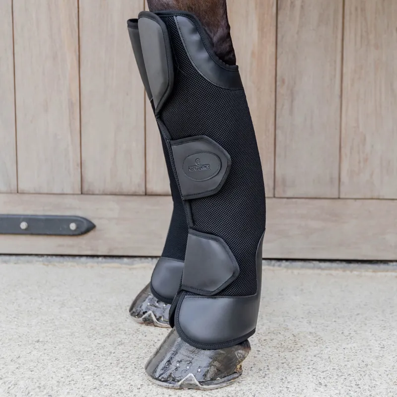 Kentucky 3D Spacer Travel Front Boots - Black