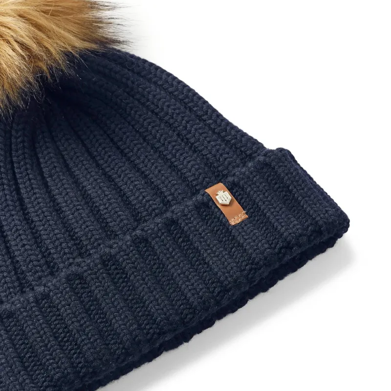 Fairfax and Favor Signature Bobble Hat - Navy-3