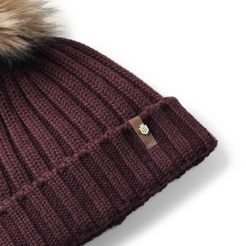 Fairfax and Favor Signature Bobble Hat - Port-3