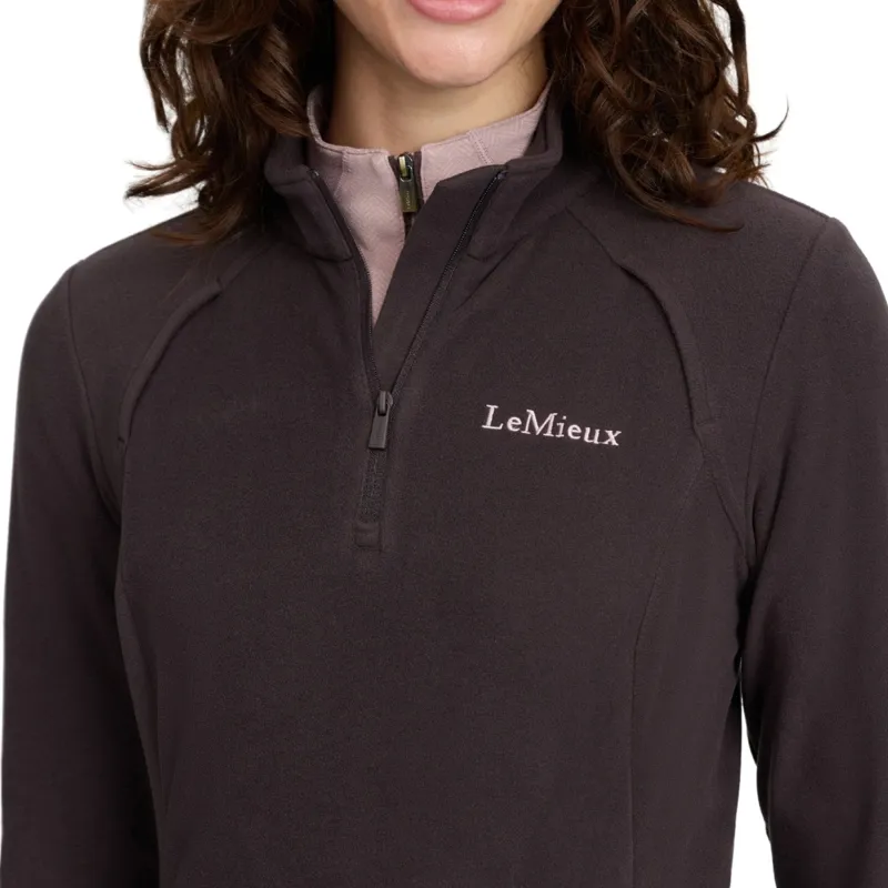 LeMieux Frances Womens 1/4 Zip Fleece - Cocoa-2