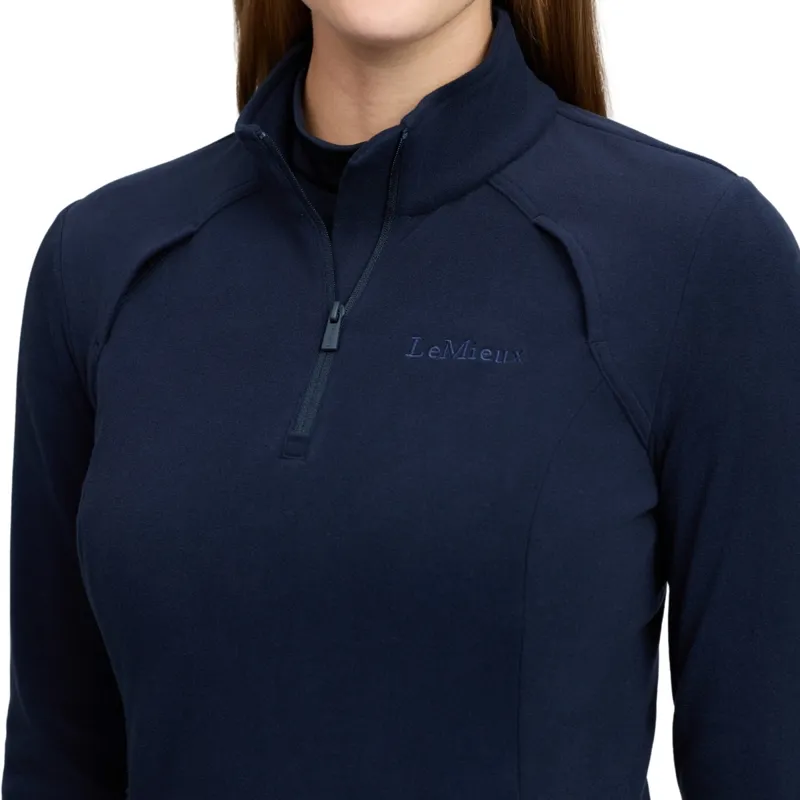 LeMieux Frances Womens 1/4 Zip Fleece - Navy-2