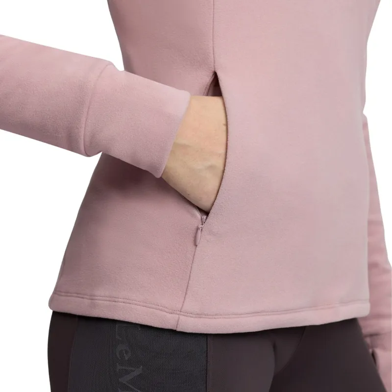 LeMieux Frances Womens 1/4 Zip Fleece - Wild Rose-6