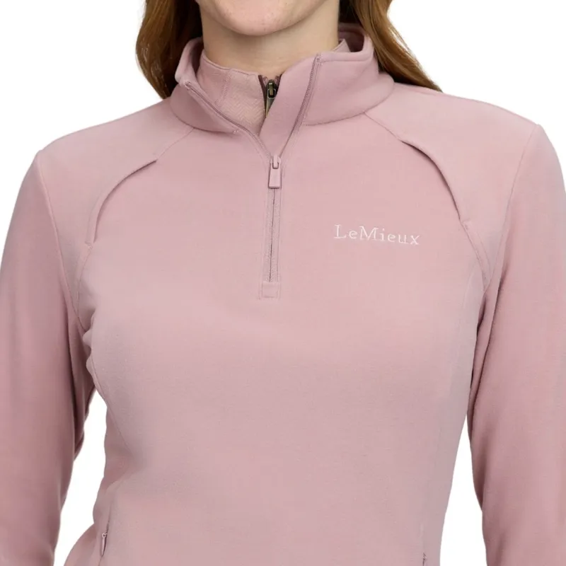 LeMieux Frances Womens 1/4 Zip Fleece - Wild Rose-2