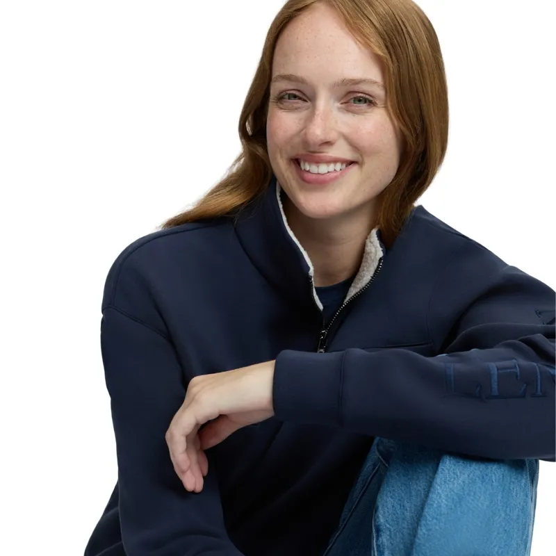 LeMieux Scarlet Womens 1/4 Zip Sweatshirt - Navy-6