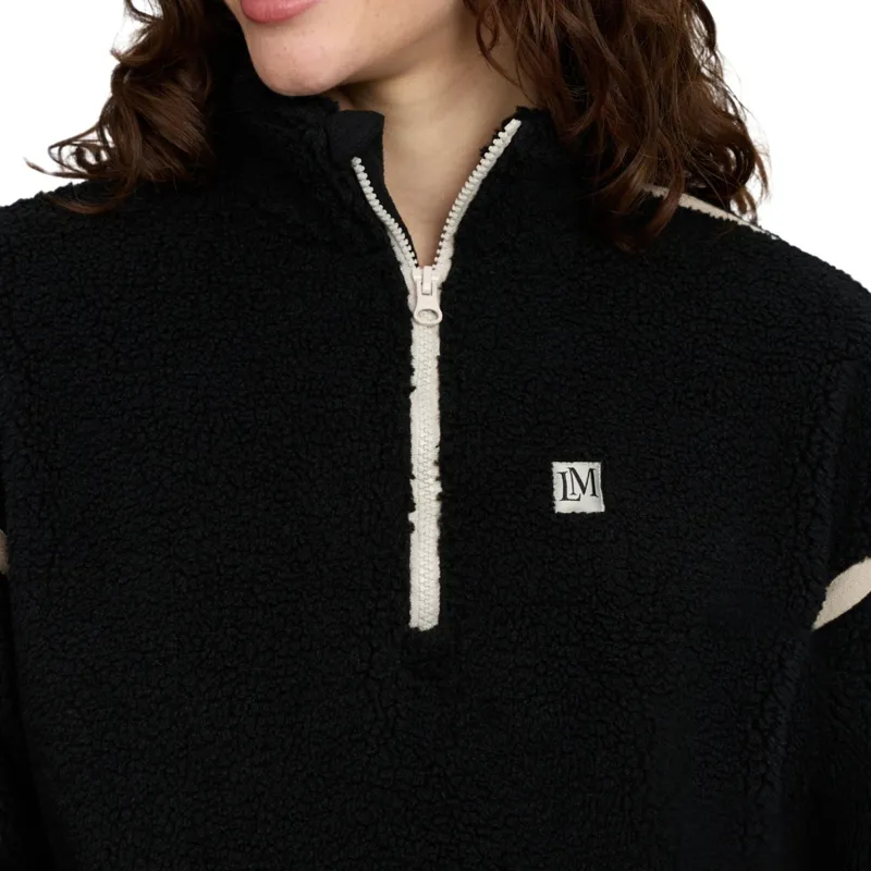 LeMieux Avery Womens 1/4 Zip Teddy Fleece - Black Pre-Order-6