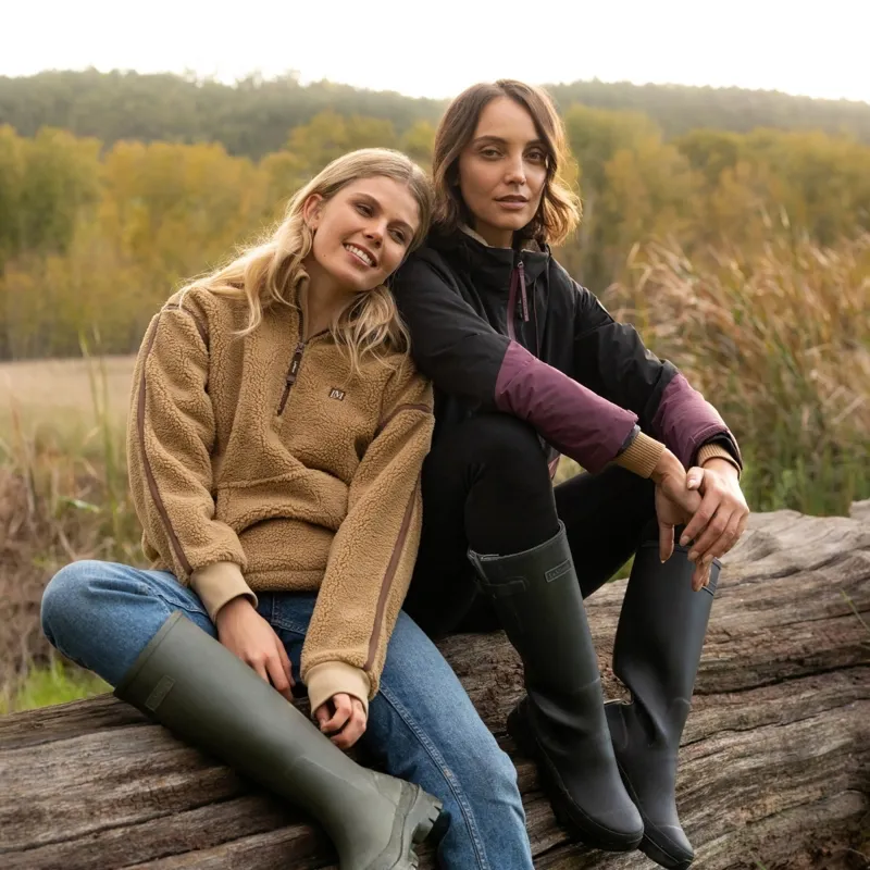 LeMieux Avery Womens 1/4 Zip Teddy Fleece - Caramel Pre-Order-3