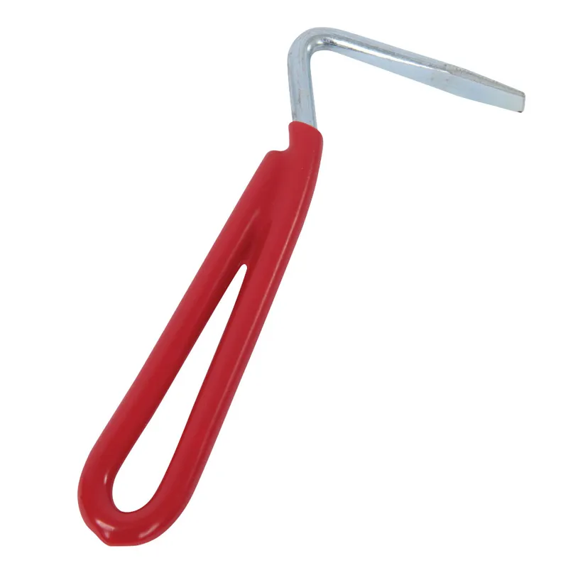 Roma Vinyl Handle Hoof Pick - Red