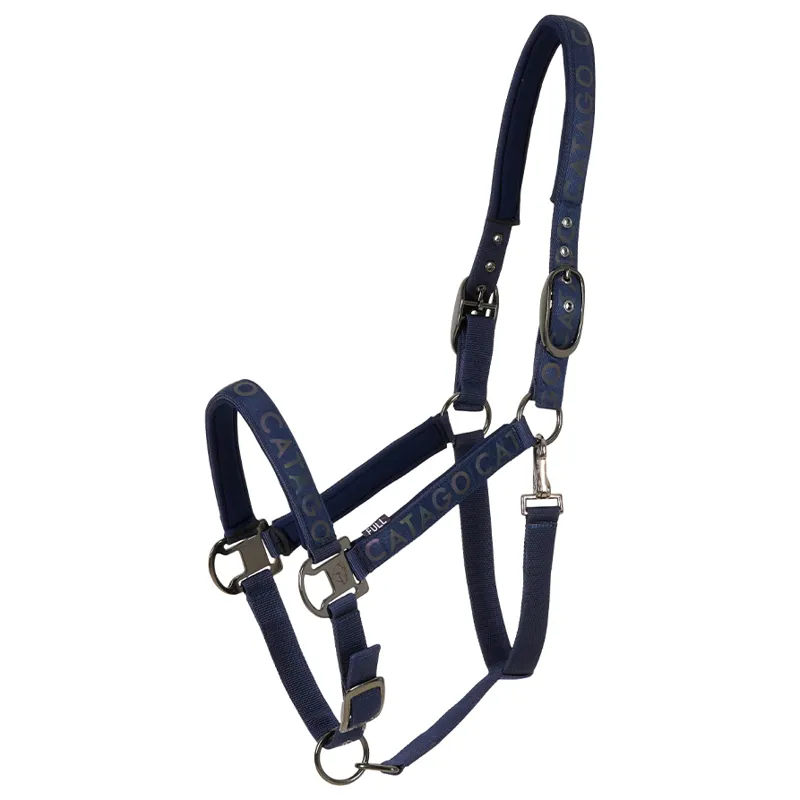 Catago Alea Reflective Logo Headcollar - Navy
