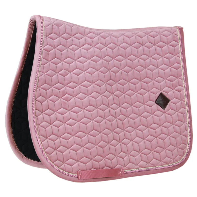 Kentucky Velvet Jumping Saddlecloth - Old Rose