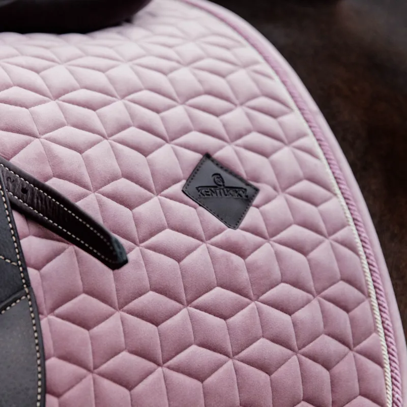 Kentucky Velvet Dressage Saddlecloth - Old Rose-3