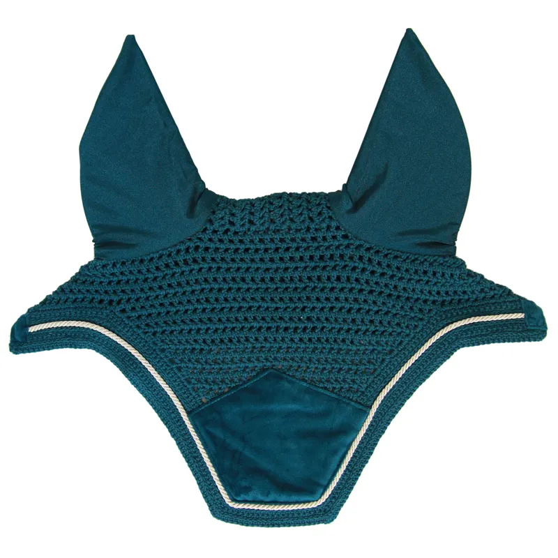 Kentucky Wellington Velvet Fly Veil - Emerald-2