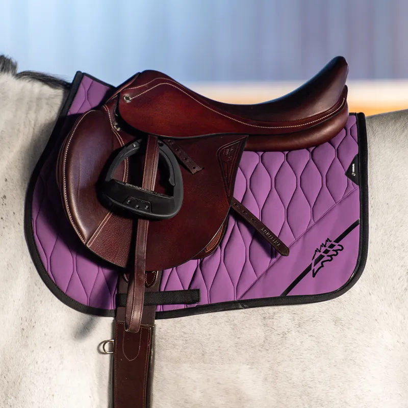 Equiline Cumirc Tech Saddlecloth - Patrician Purple-5