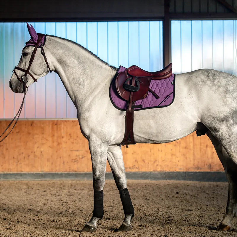 Equiline Cumirc Tech Saddlecloth - Patrician Purple-4