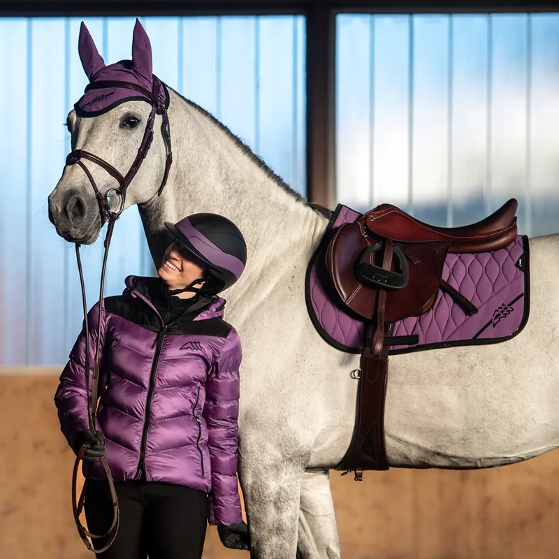 Equiline Cumirc Tech Saddlecloth - Patrician Purple-2